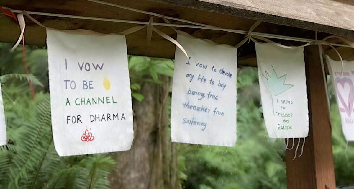 Té para nuevos miembros en Great Vow Zen Monastery