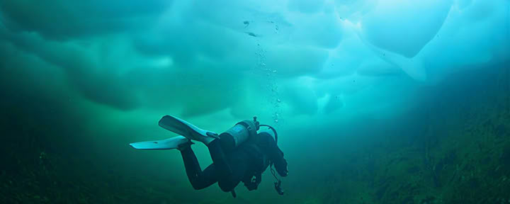 Buceo en hielo