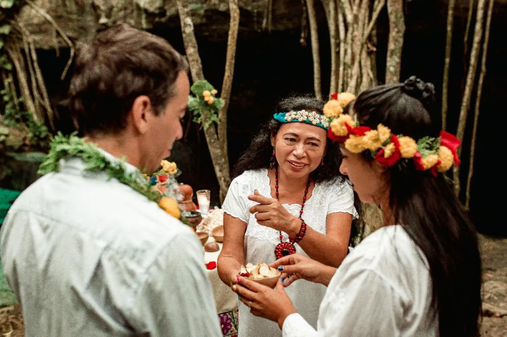 Ceremonia tradicional de unión matrimonial maya