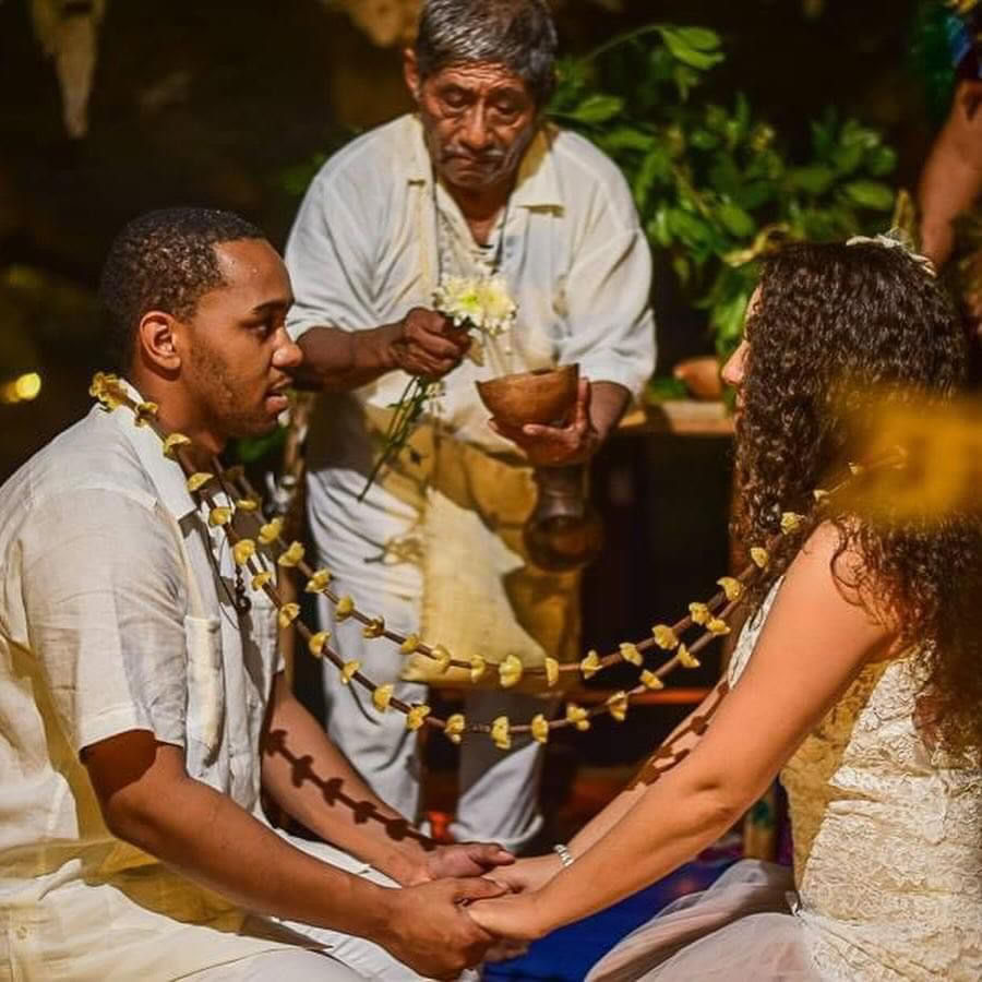 Ceremonia tradicional de unión matrimonial maya