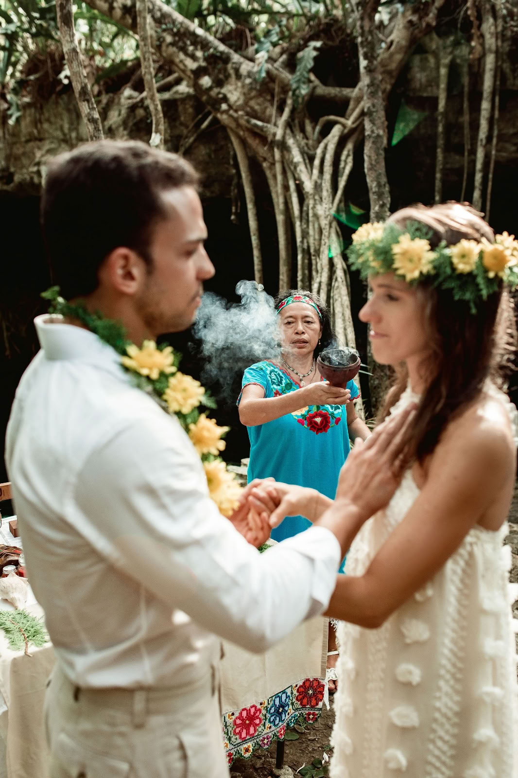 Ceremonia tradicional de unión matrimonial maya