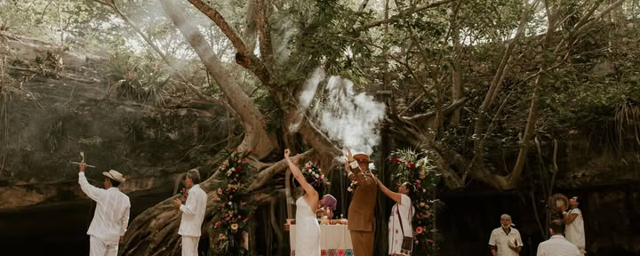 Ceremonia tradicional de unión matrimonial maya
