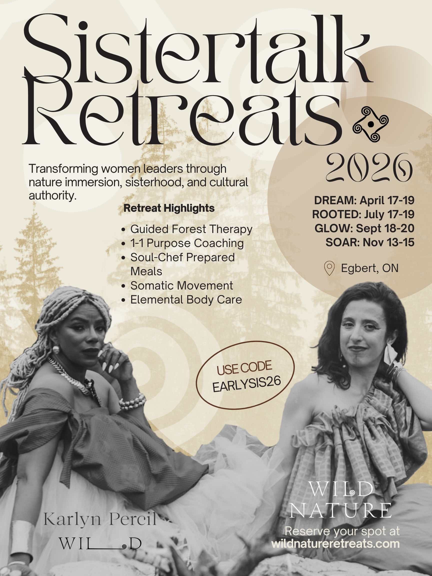 Sistertalk Retiros - LATE SUMMER GLOW: Retiro de Elemento Mineral/Naturaleza — Wild Nature Retreats