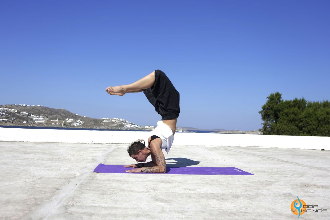 Yoga al atardecer
