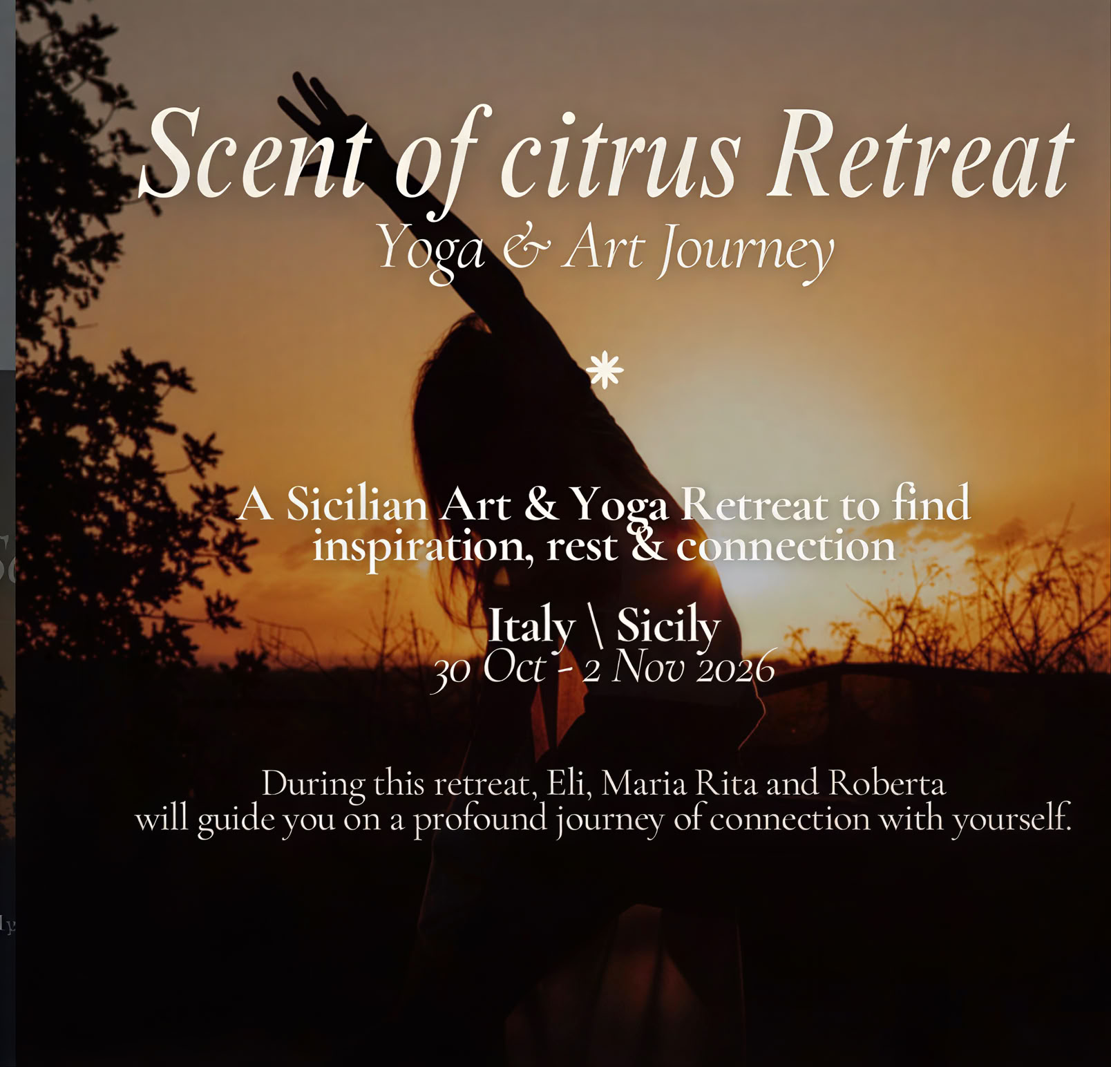 Scent of citrus Retiro - yoga&art jorney