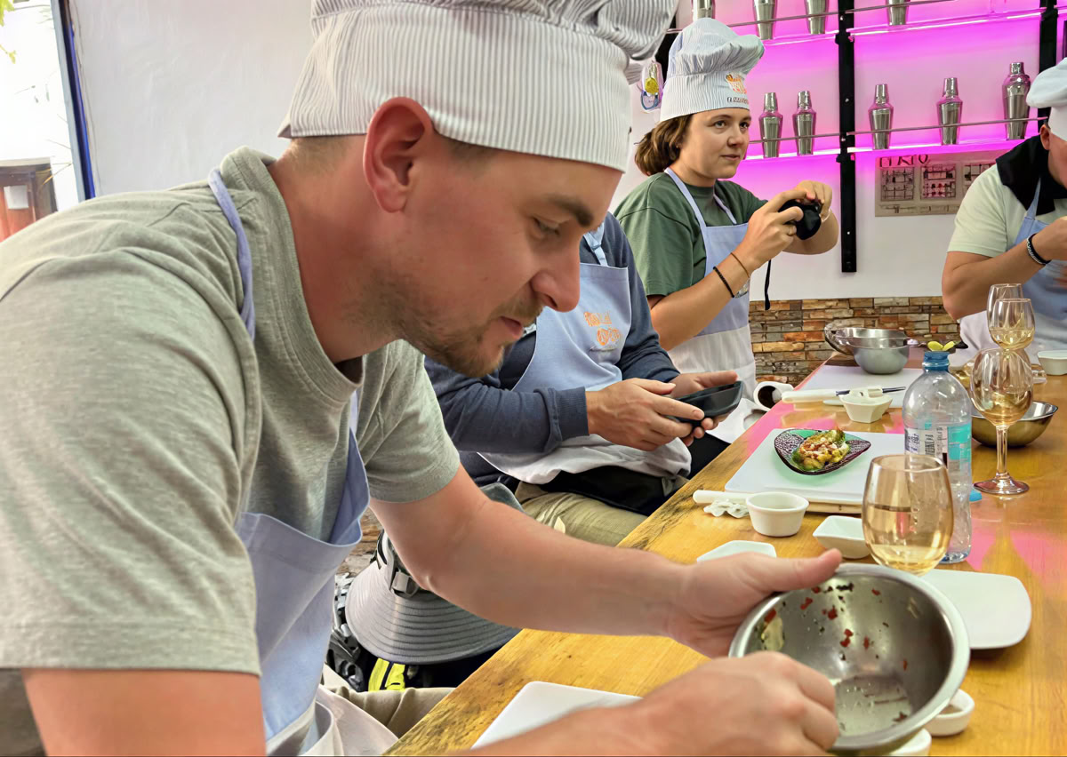Clase corta de inmersión culinaria