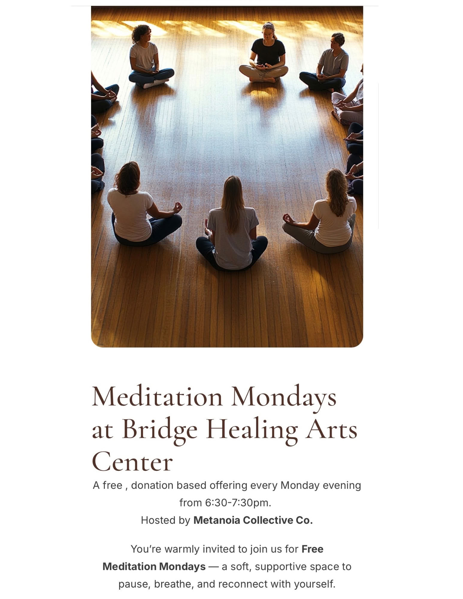 Meditación los lunes