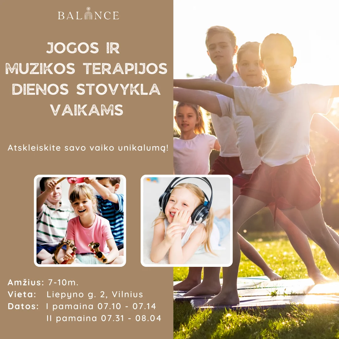 Campamento diurno de yoga y musicoterapia para niños – 07.10 - 07.14 (Kotryna and Birutė)