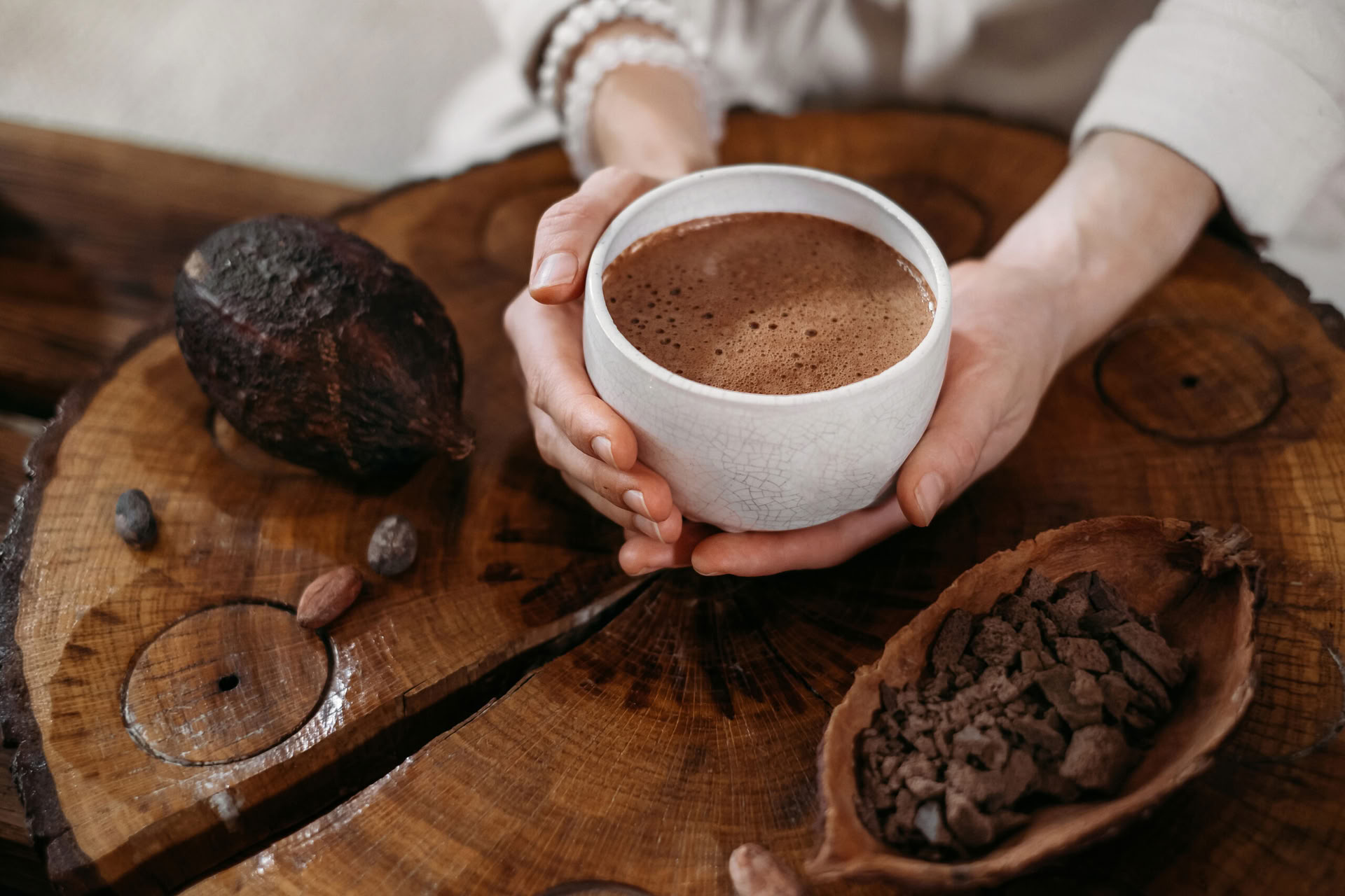 El mundo del cacao y las delicias a base de plantas