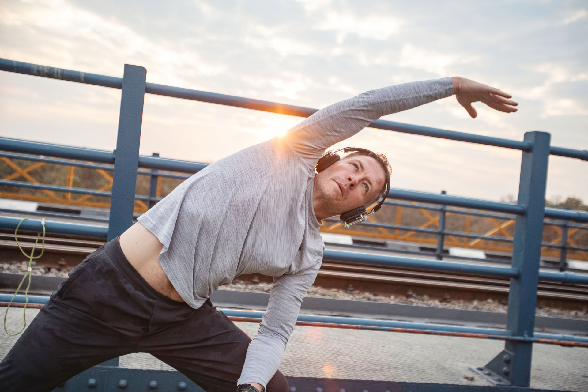 Yoga en el puente