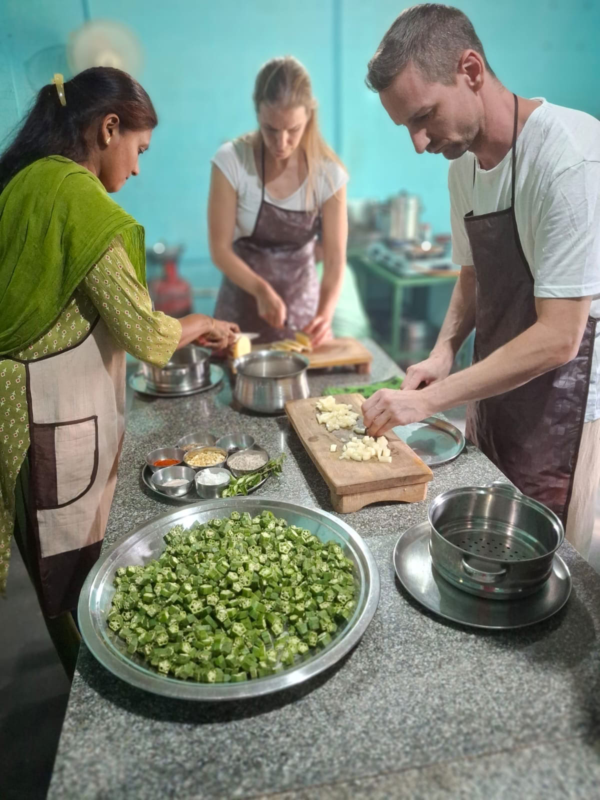 Taller de cocina sattvica india