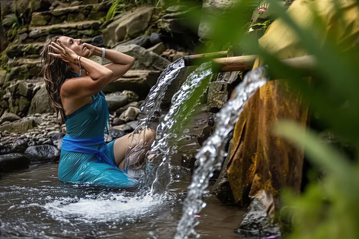 Ritual de Purificación con Bendición en el Antiguo Templo del Agua - Umalas