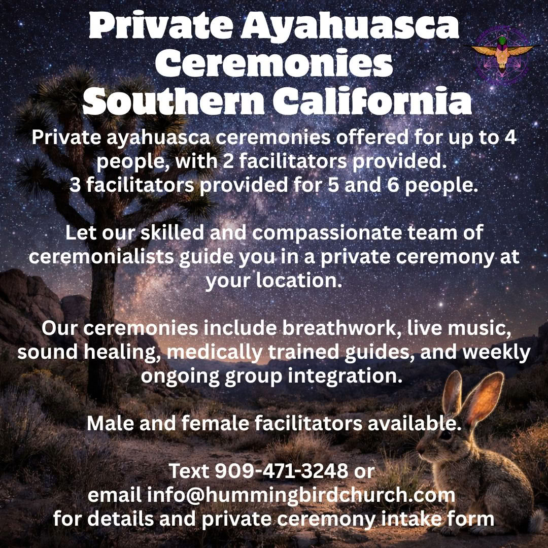 Ceremonias Privadas de Ayahuasca en el Sur de California