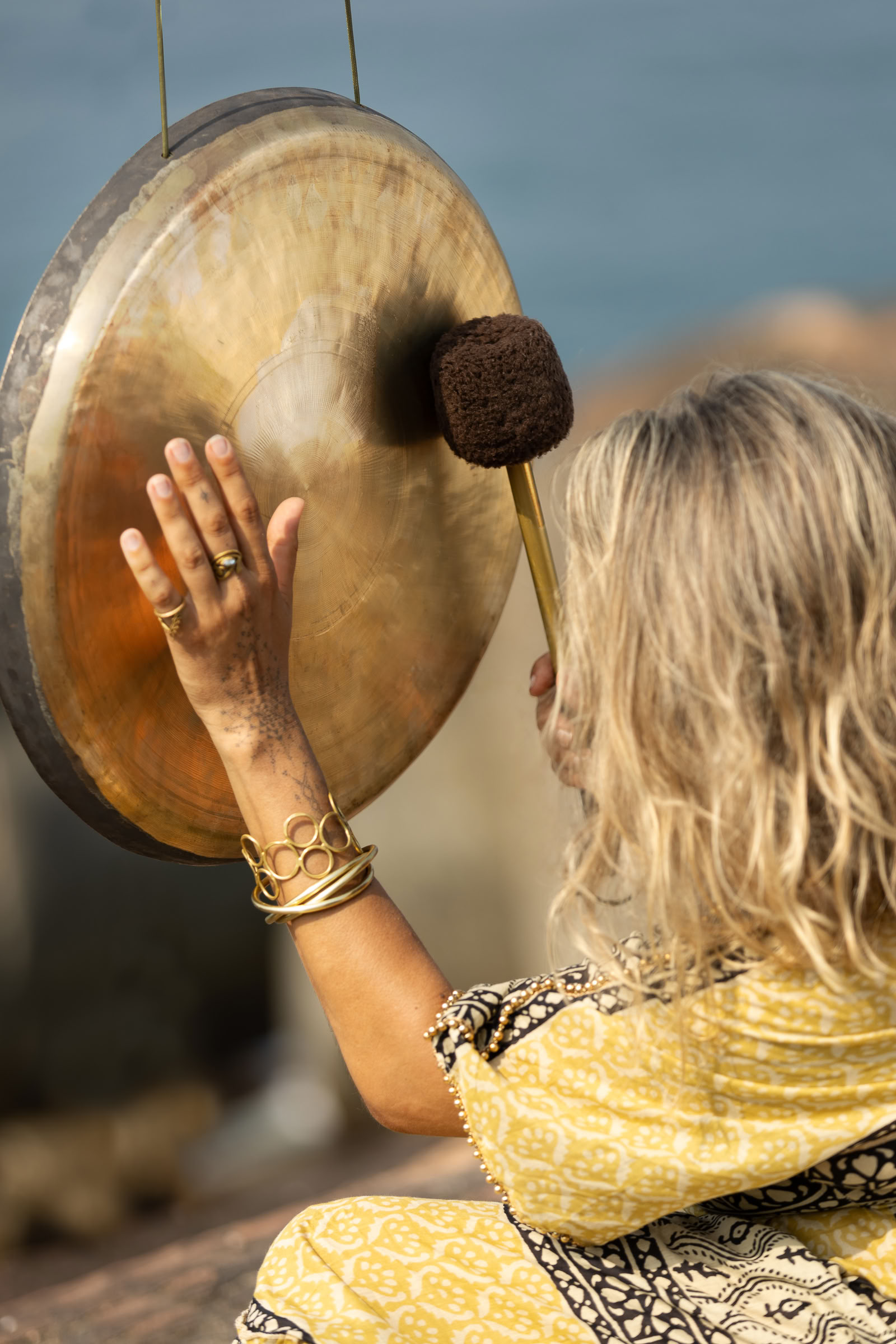 Meditación con gong
