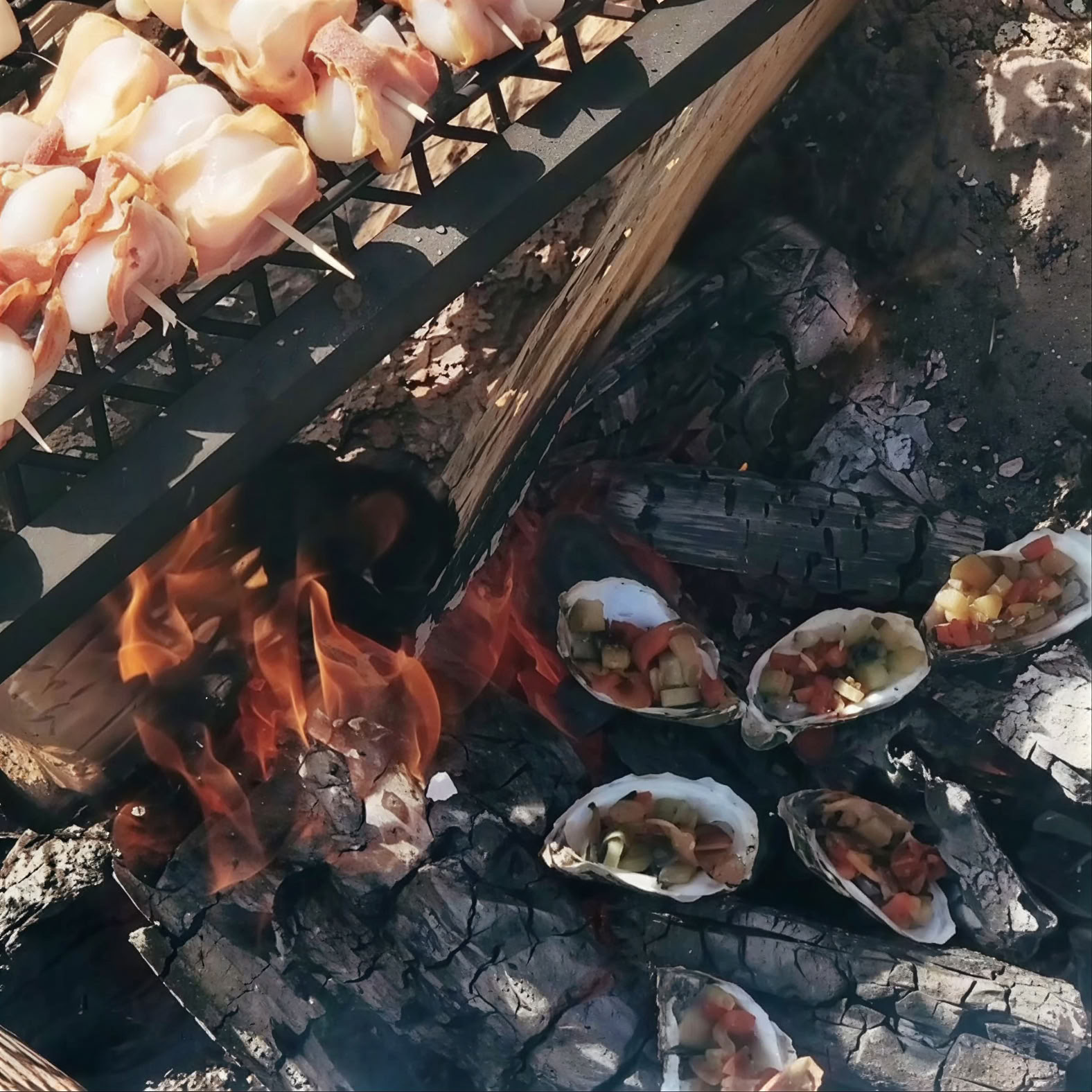 Banquete en la playa