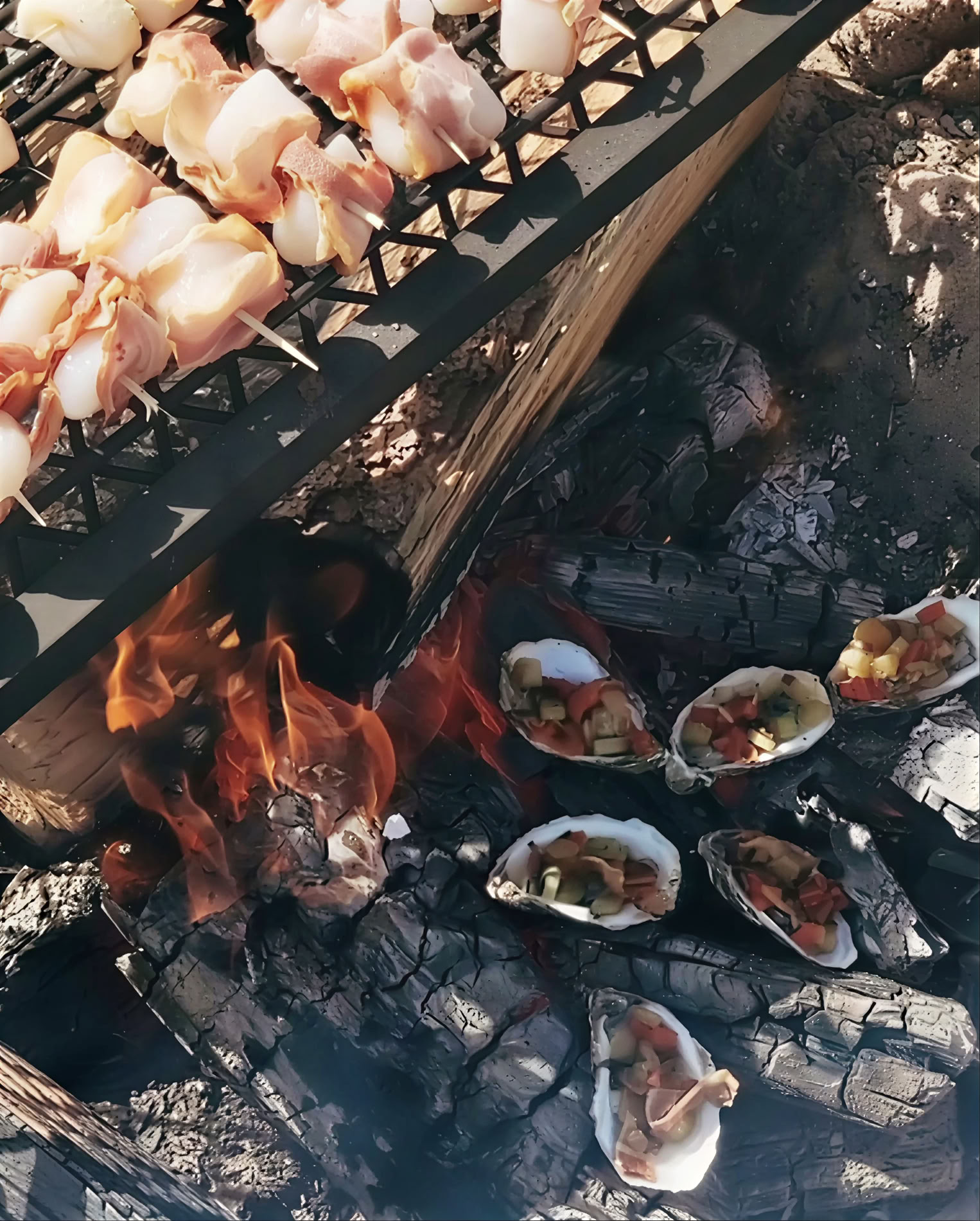Banquete en la playa