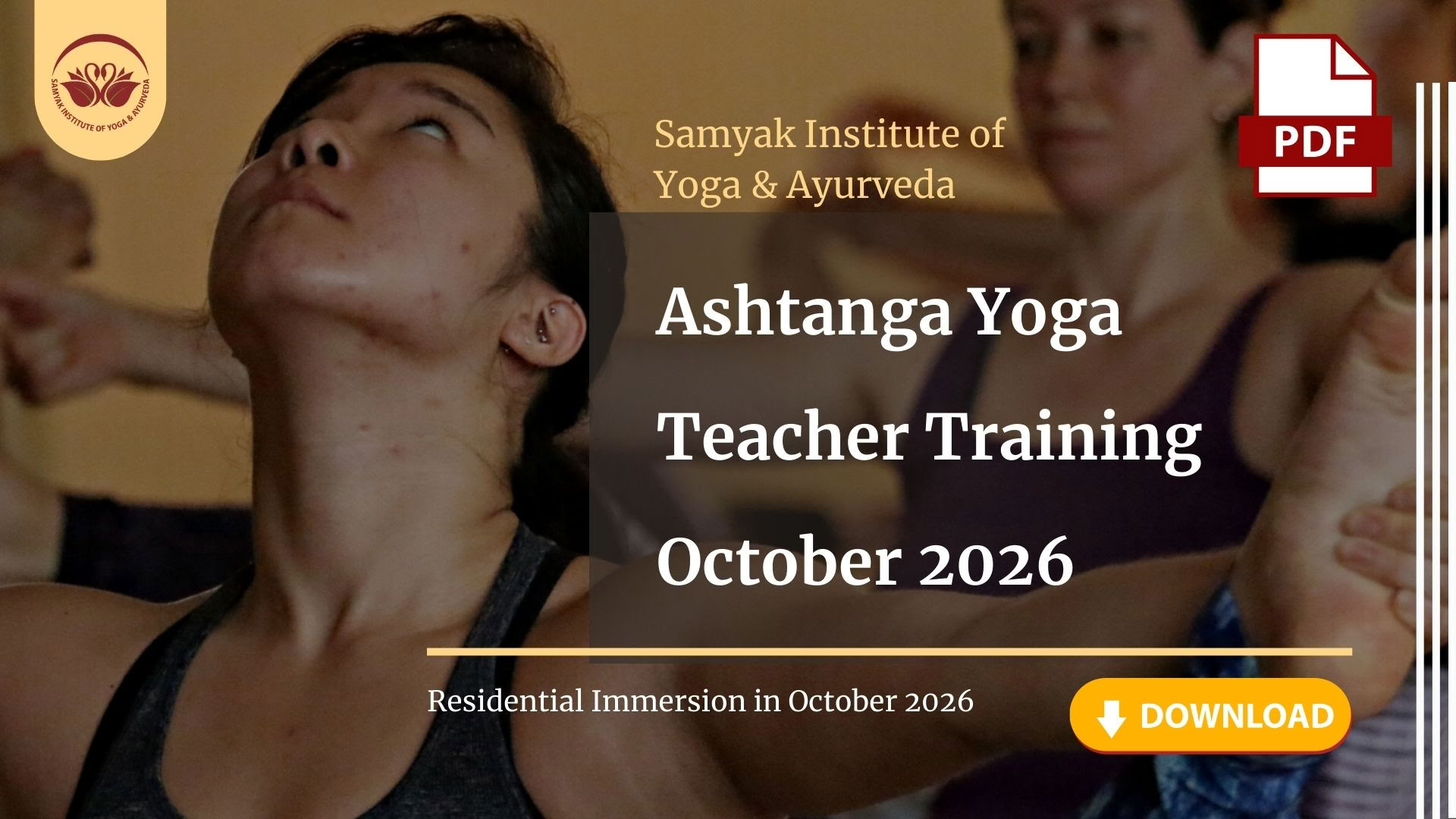 Formación de profesores de yoga Ashtanga - octubre de 2026