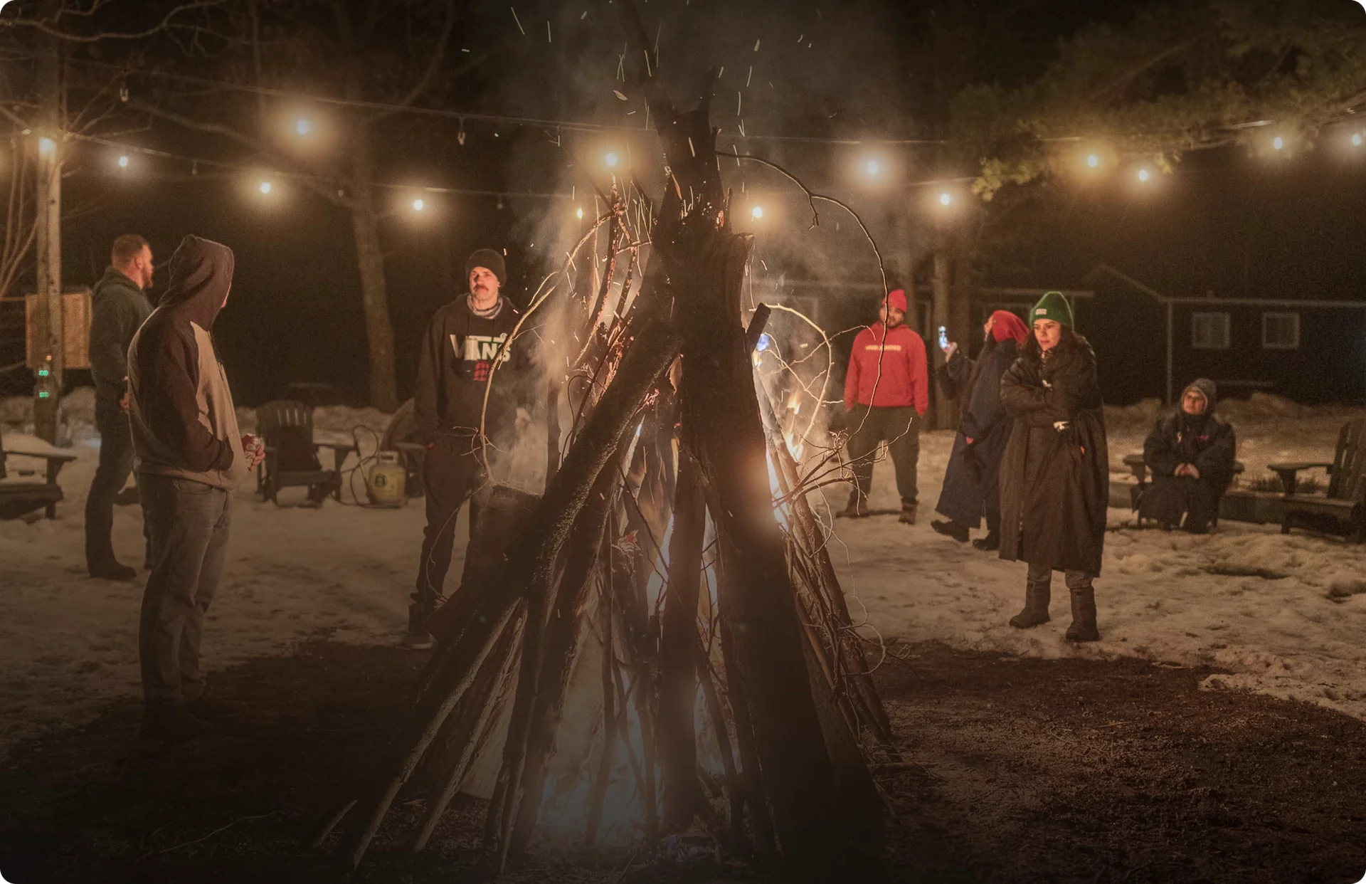 Retiro de campamento en frío