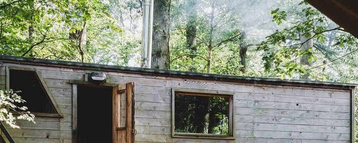 Sauna en el bosque