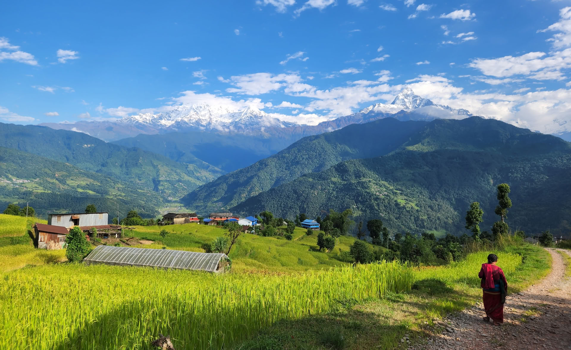 Formación de profesores de yoga de 200 horas con vistas al Himalaya en Astam, cerca de Pokhara