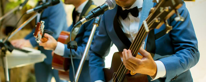 Banda animada para recepciones de boda