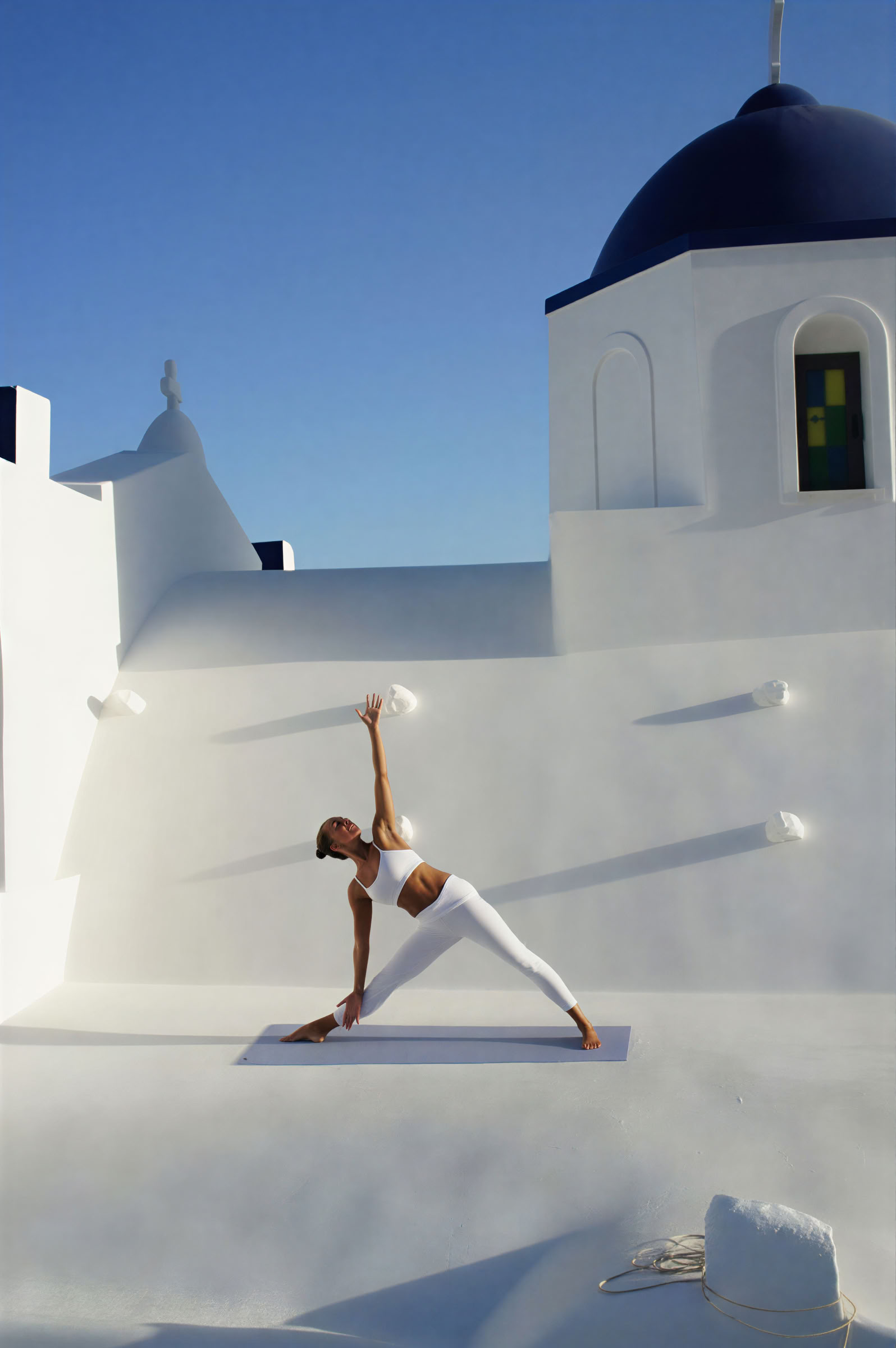 Vacaciones de yoga en Santorini