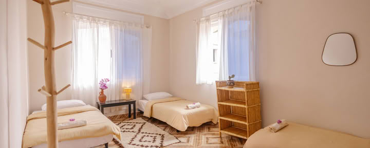Habitación triple compartida