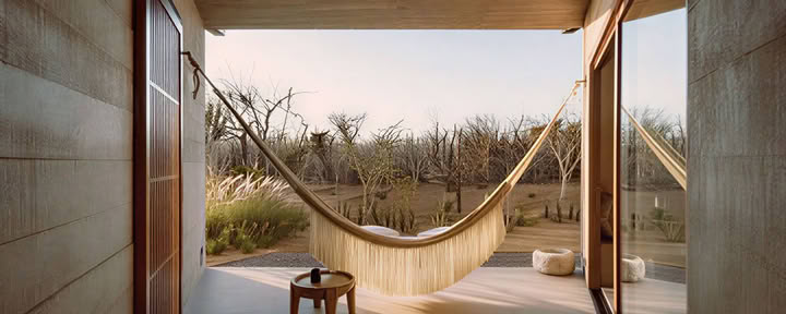 Suite con hamaca en el jardín