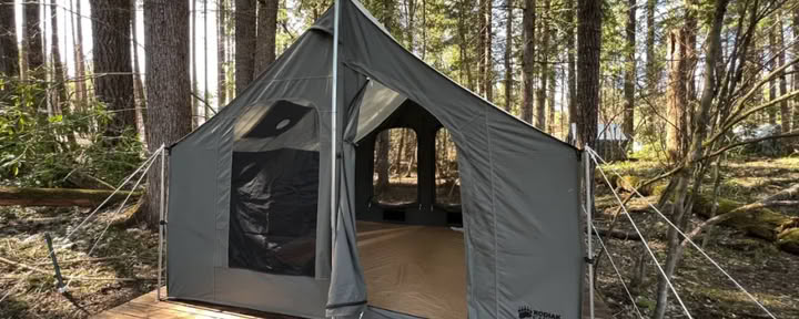 Carpa Plataforma (2 colchonetas individuales)