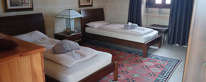 Habitación n.º 1 - Dormitorio con 2 camas individuales